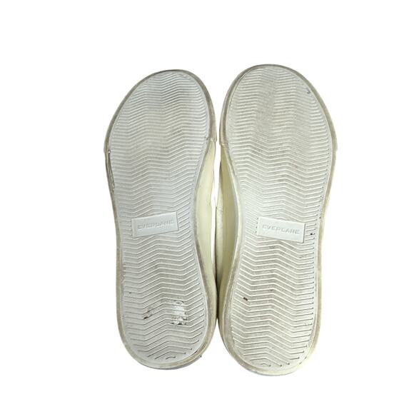 Everlane White Canvas Forever High Tops Lace Up Sneakers Size Women’s 8 Men's 6 - Picture 4 of 8